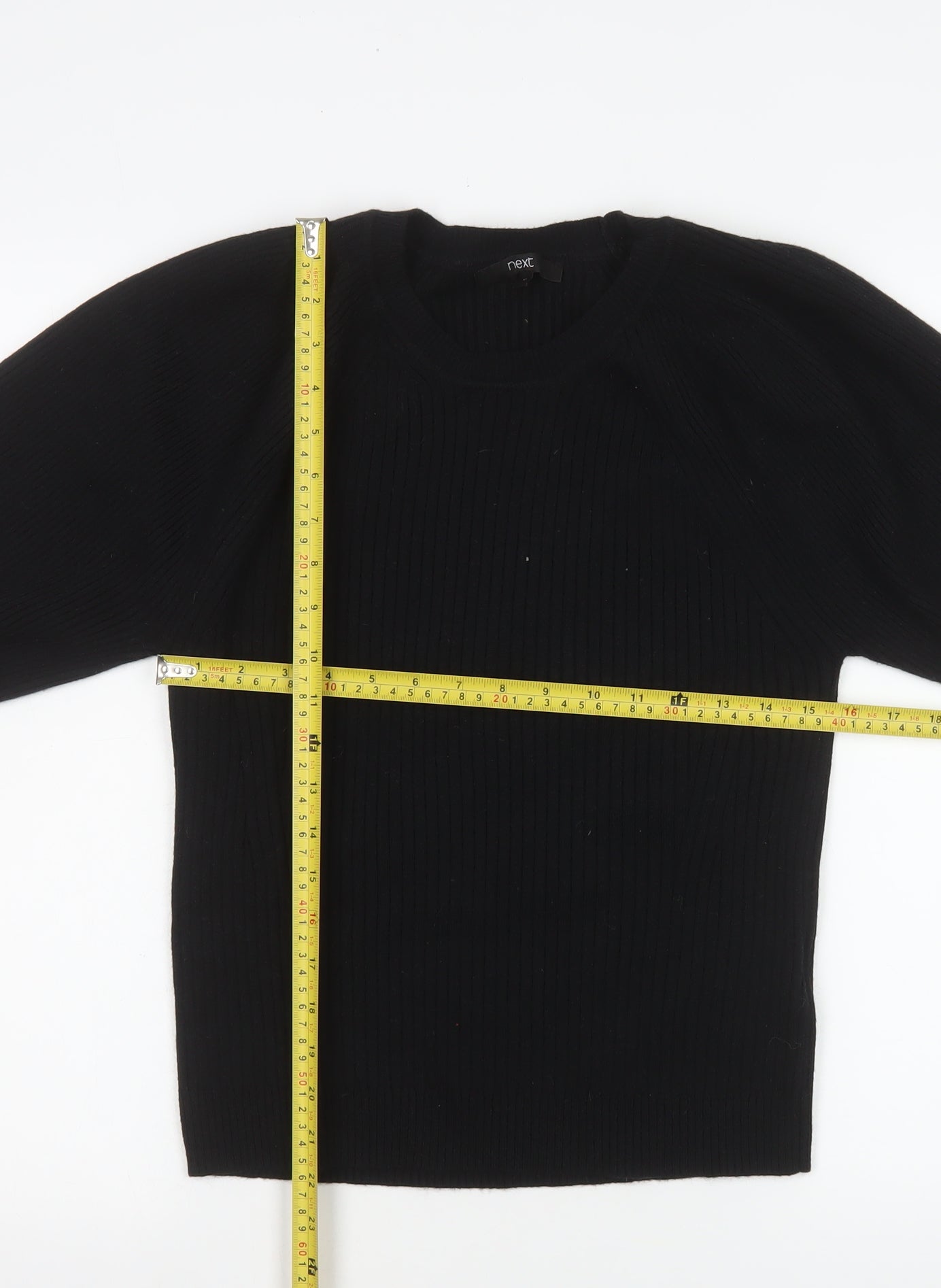 Womens UK Size 14 NEXT Black Pullover Jumper
