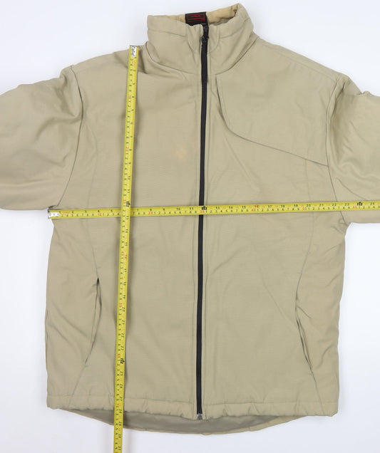 Mens UK Size L Nike Beige Puffer Jacket