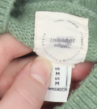Womens UK Size M In the Style Green Pullover Jumper