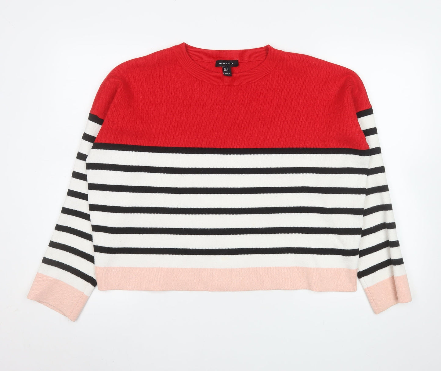 Womens UK Size L New Look Multicoloured Pullover Sweatshirt