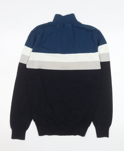 Mens UK Size M Peacocks Blue Pullover Sweatshirt