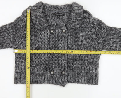 Womens UK Size 12 Marks and Spencer Grey Cardigan Jumper