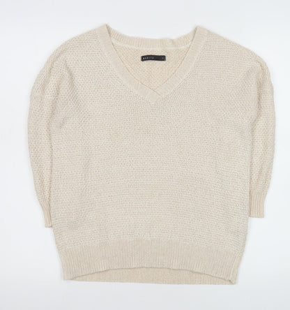 Womens UK Size S Mohito Beige Pullover Jumper