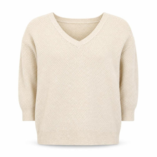 Womens UK Size S Mohito Beige Pullover Jumper