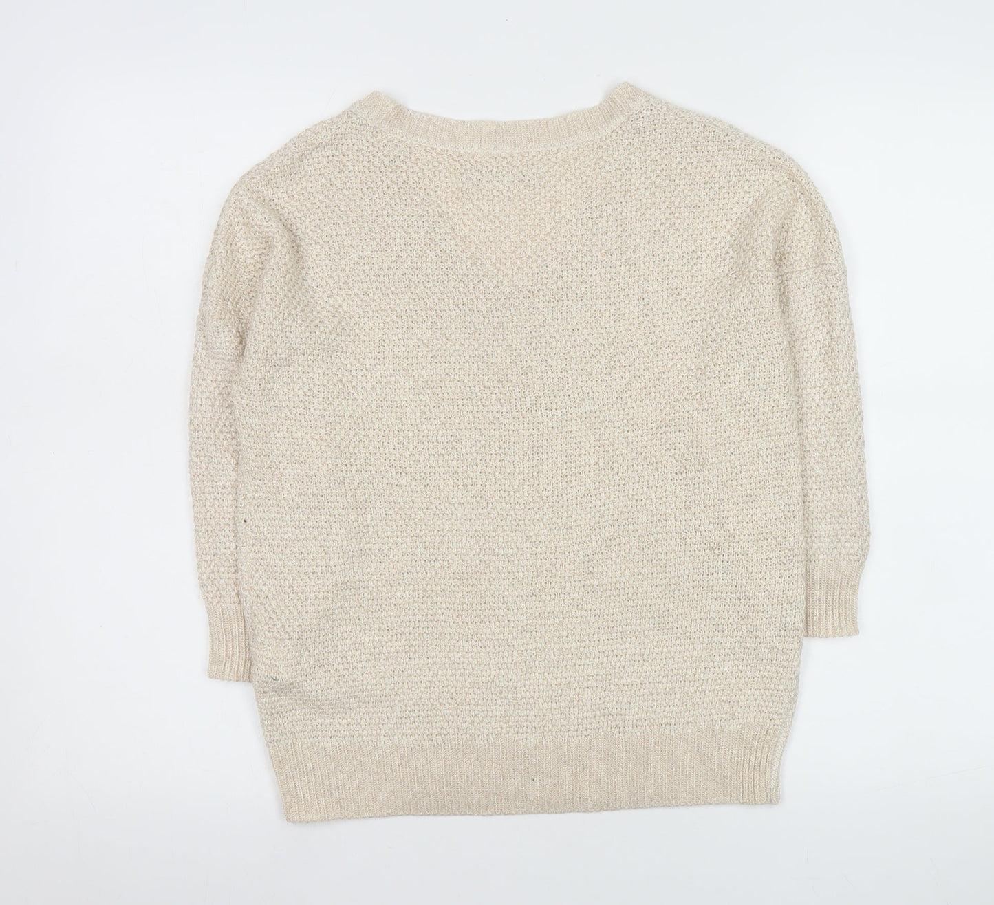 Womens UK Size S Mohito Beige Pullover Jumper