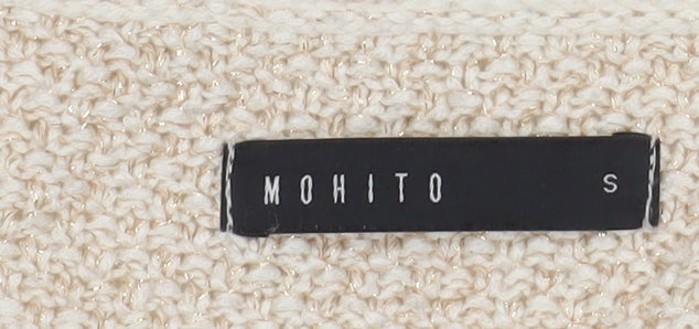 Womens UK Size S Mohito Beige Pullover Jumper