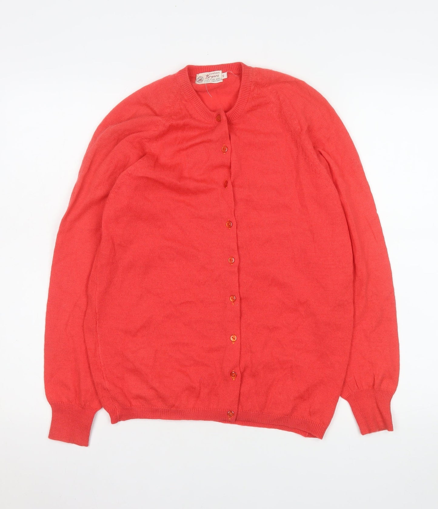 Womens UK Size 14 Austen Bryars Red Cardigan Jumper