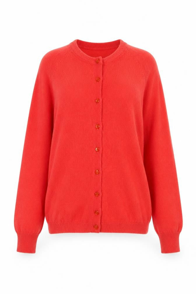 Womens UK Size 14 Austen Bryars Red Cardigan Jumper