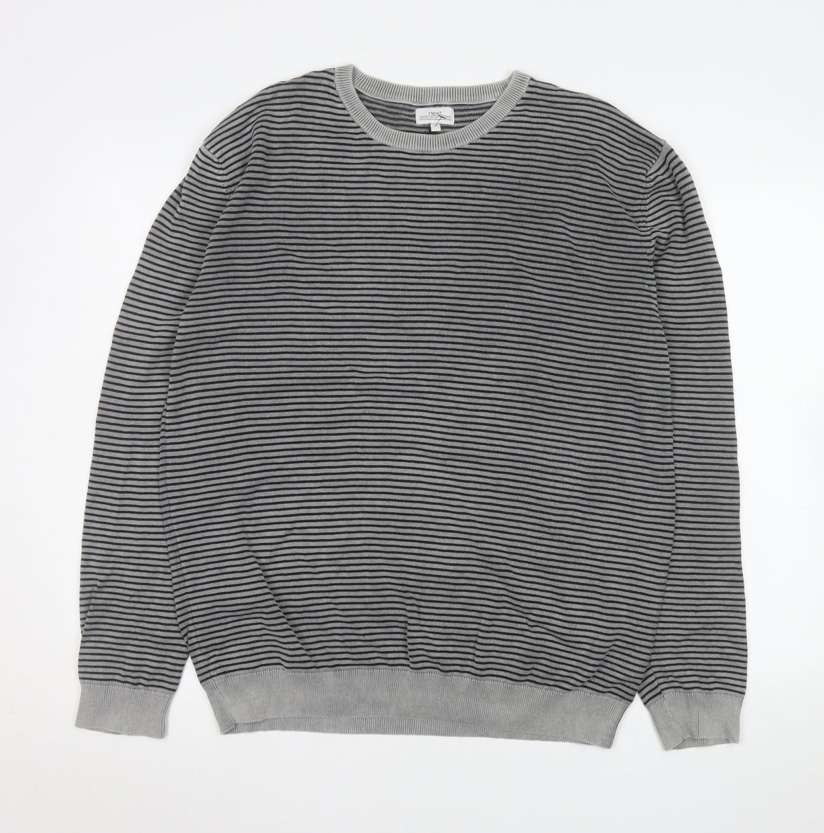 Mens UK Size XL NEXT Grey Pullover Jumper
