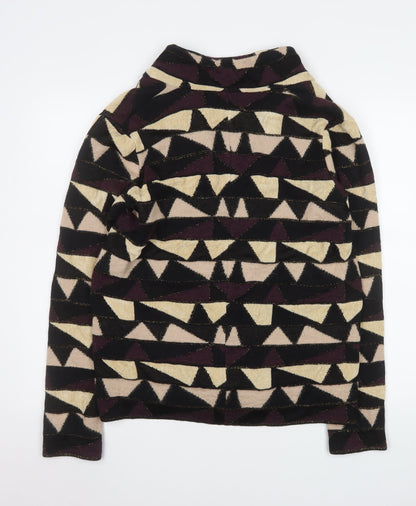 Maison Olga Women's Multicoloured Geometric Knit Blazer M