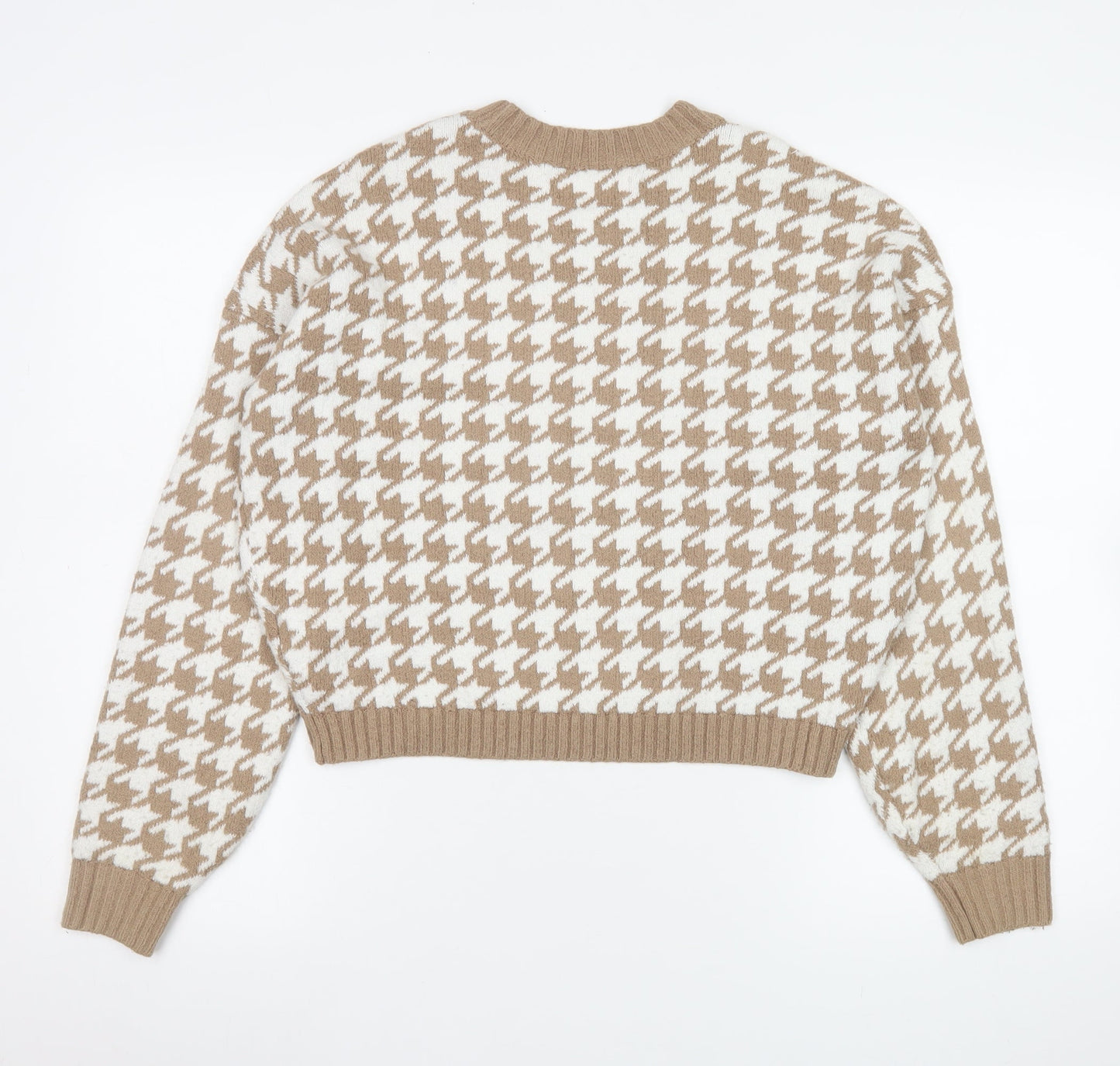 Womens UK Size XS Hollister Beige Pullover Jumper