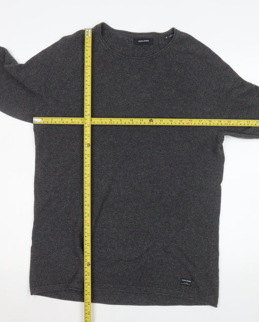 Mens UK Size M JACK & JONES Grey Pullover Sweatshirt
