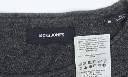 Mens UK Size M JACK & JONES Grey Pullover Sweatshirt