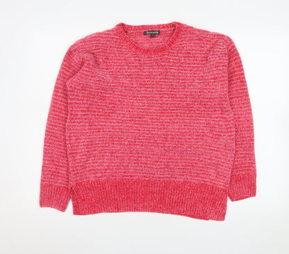 Womens UK Size 12 Bonmarché Pink Pullover Sweatshirt