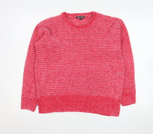 Womens UK Size 12 Bonmarché Pink Pullover Sweatshirt