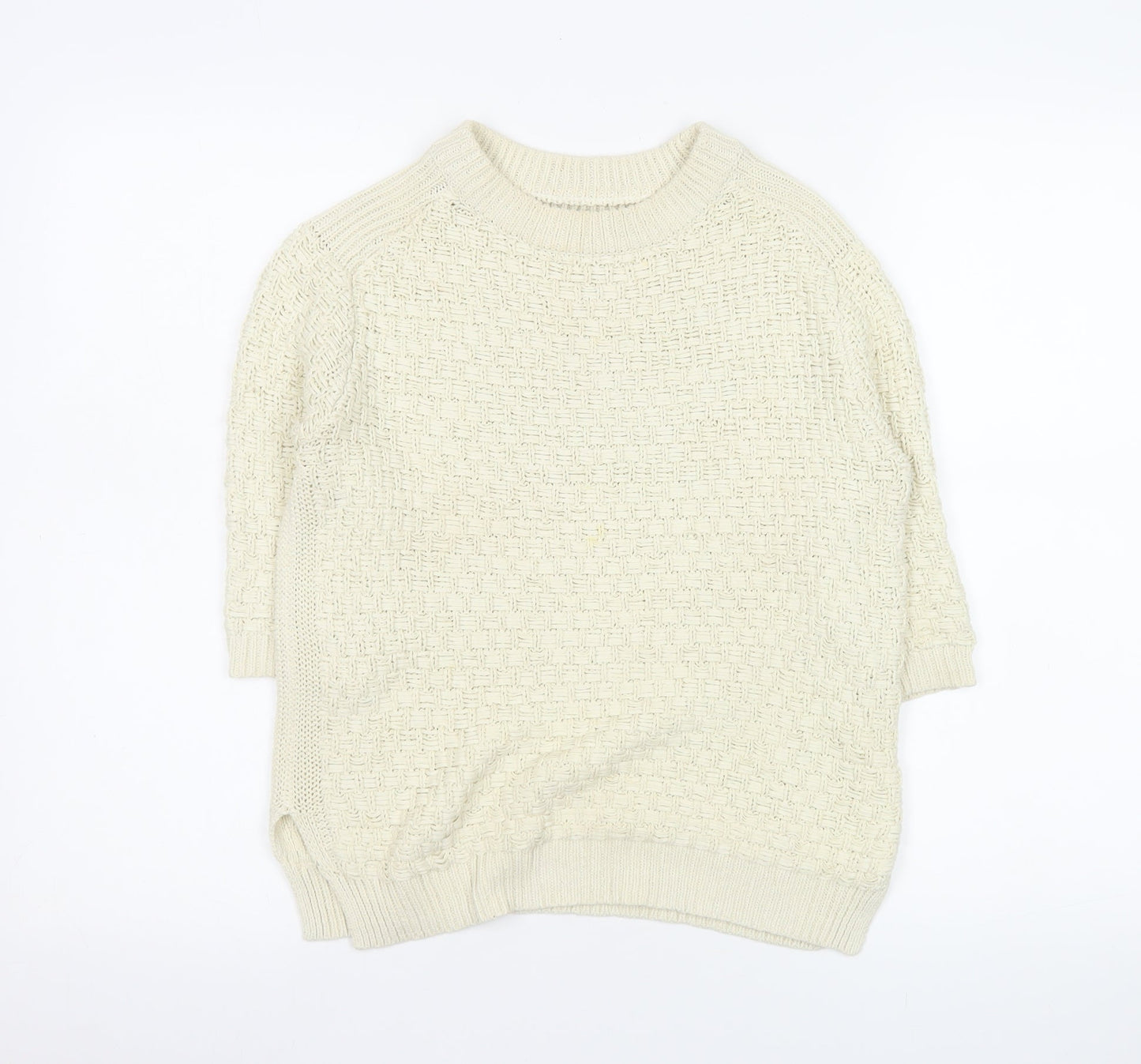 Womens UK Size 12 Zara Ivory Pullover Jumper