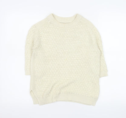 Womens UK Size 12 Zara Ivory Pullover Jumper