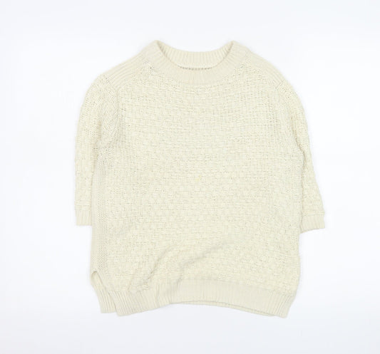 Womens UK Size 12 Zara Ivory Pullover Jumper