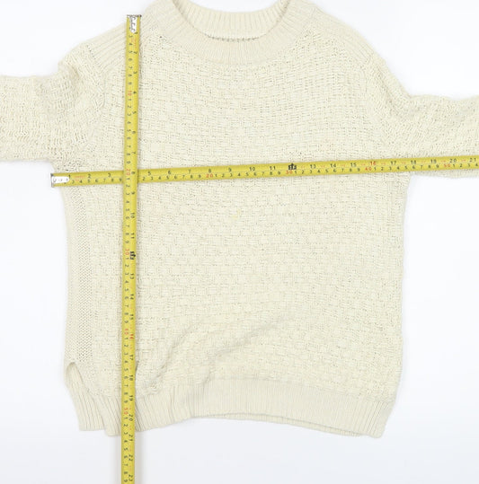 Womens UK Size 12 Zara Ivory Pullover Jumper