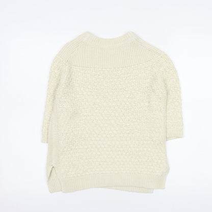 Womens UK Size 12 Zara Ivory Pullover Jumper