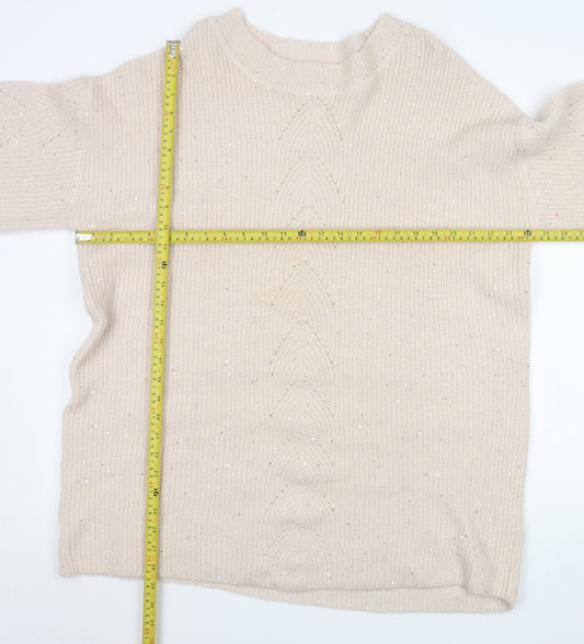 Womens UK Size XL NEXT Beige Pullover Jumper