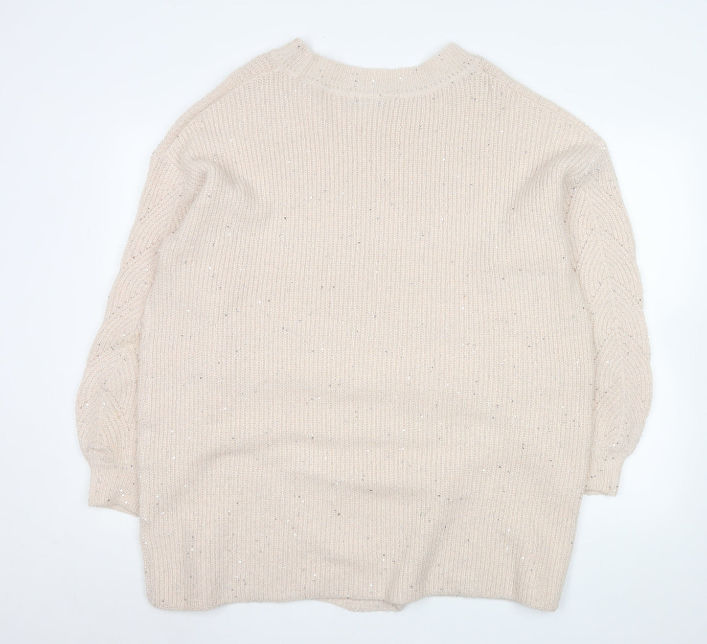 Womens UK Size XL NEXT Beige Pullover Jumper