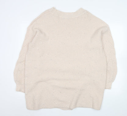 Womens UK Size XL NEXT Beige Pullover Jumper