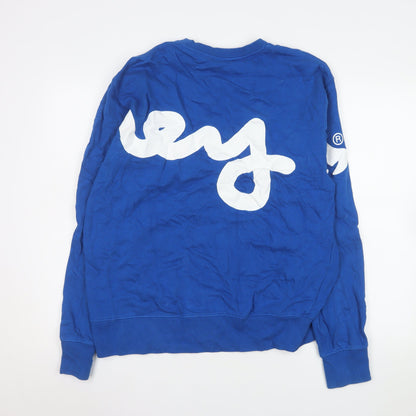 Mens UK Size XL Money Blue Pullover Sweatshirt