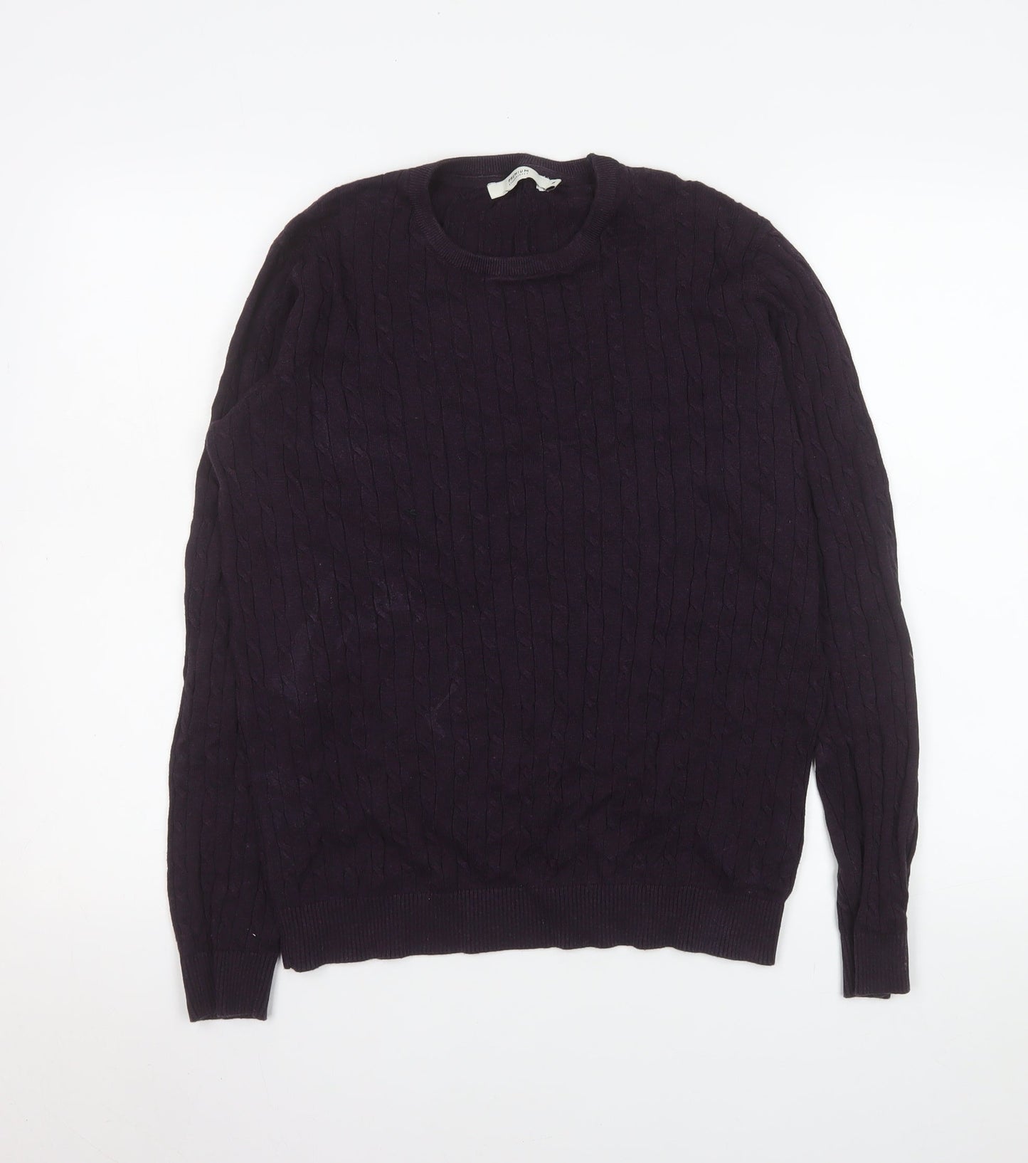 Mens UK Size M JACK & JONES Purple Pullover Jumper