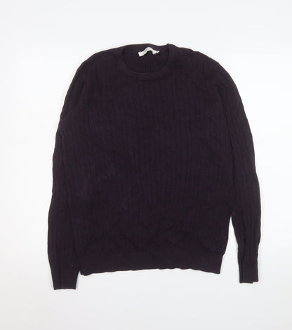 Mens UK Size M JACK & JONES Purple Pullover Jumper