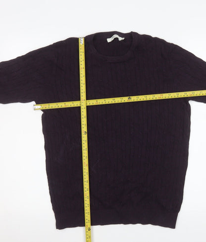 Mens UK Size M JACK & JONES Purple Pullover Jumper