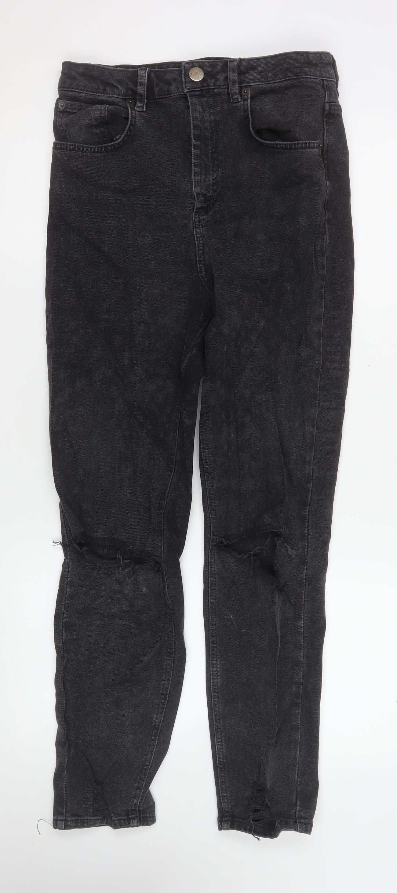 Womens UK Size 10 ASOS Slim Fit Skinny Black Jeans