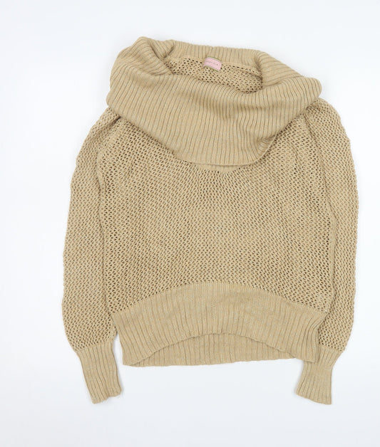 Womens UK Size M Kathryn C Beige Pullover Jumper