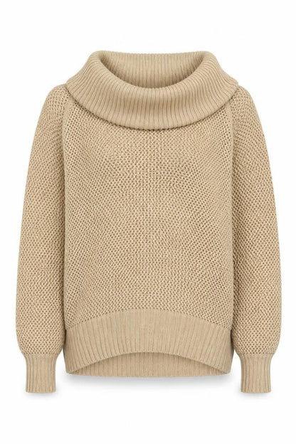 Womens UK Size M Kathryn C Beige Pullover Jumper