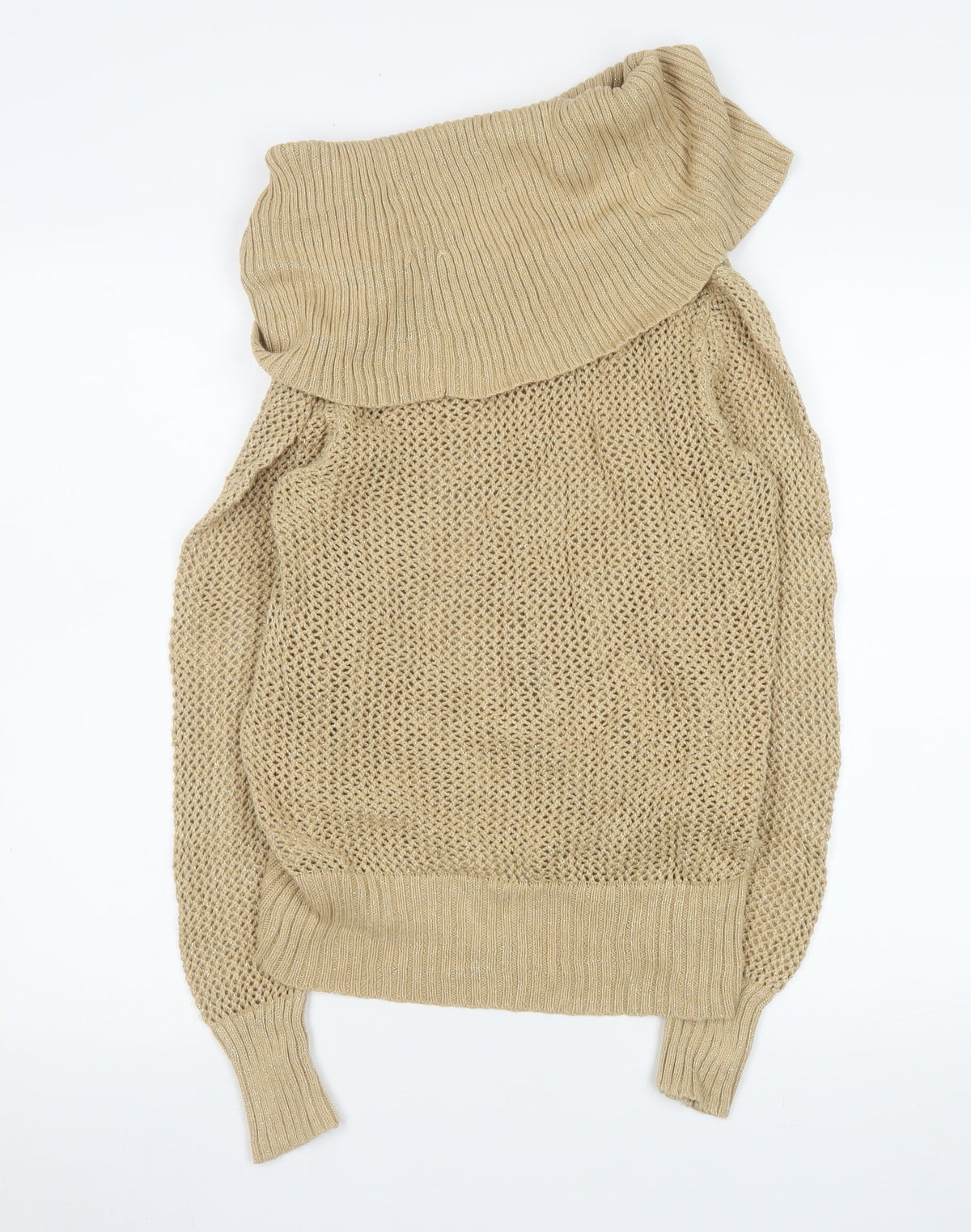 Womens UK Size M Kathryn C Beige Pullover Jumper