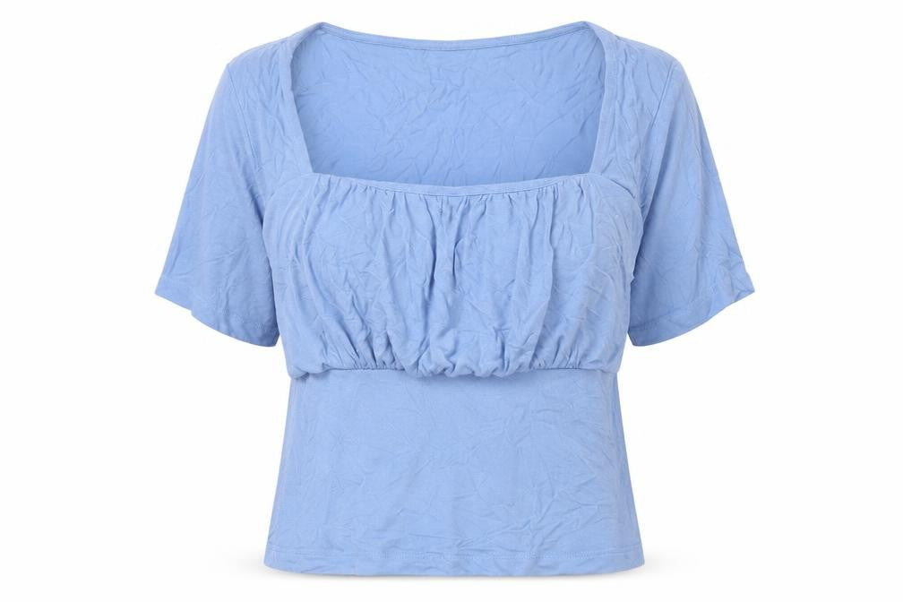 Womens UK Size 10 ASOS Blue Tunic Blouse