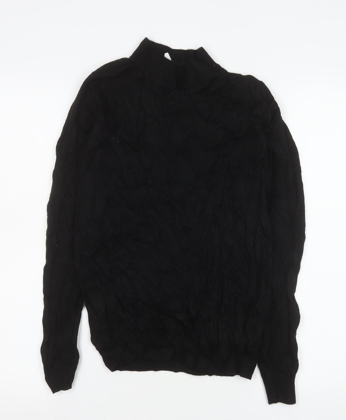 Womens UK Size 10 COLLUSION Black Basic Blouse