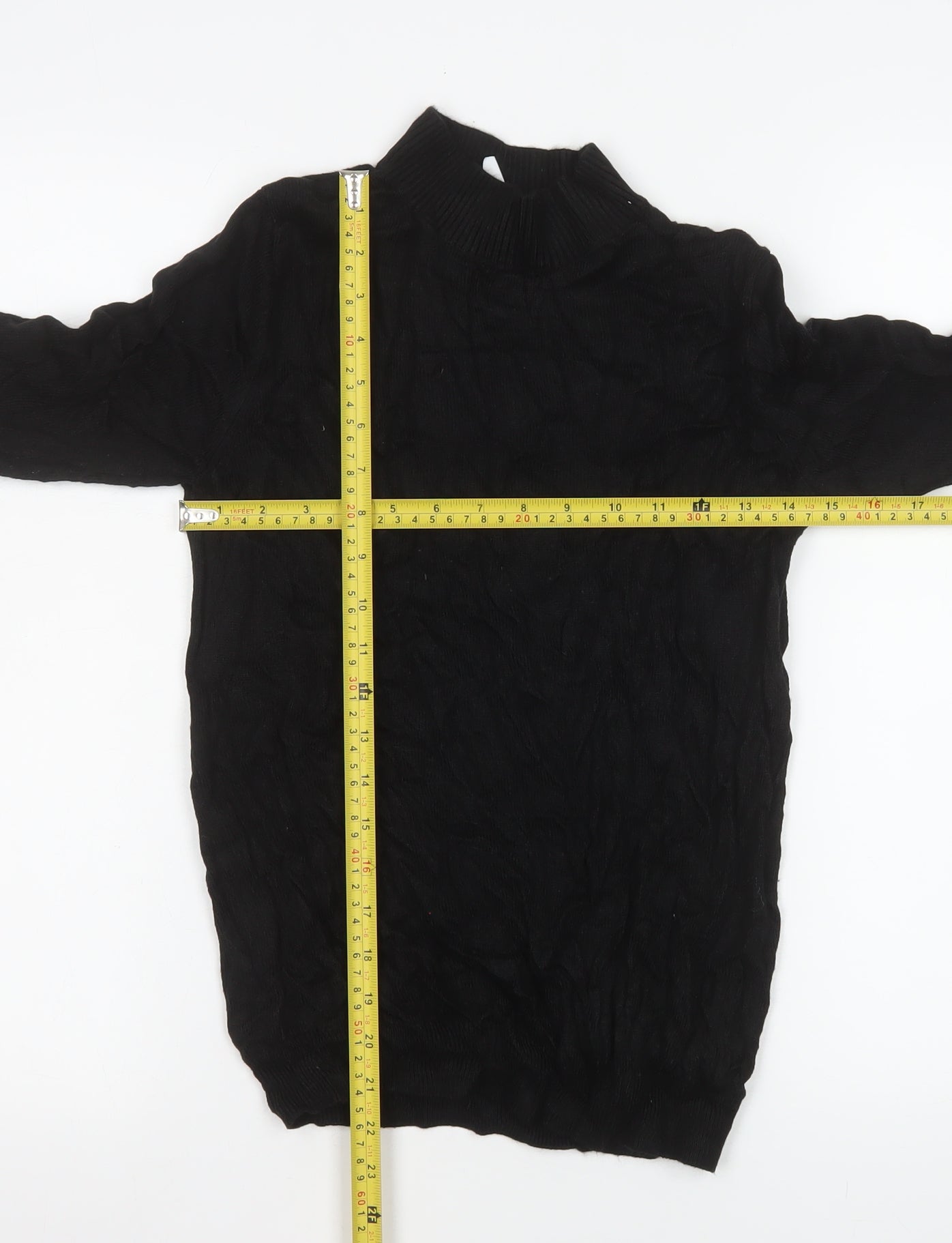 Womens UK Size 10 COLLUSION Black Basic Blouse