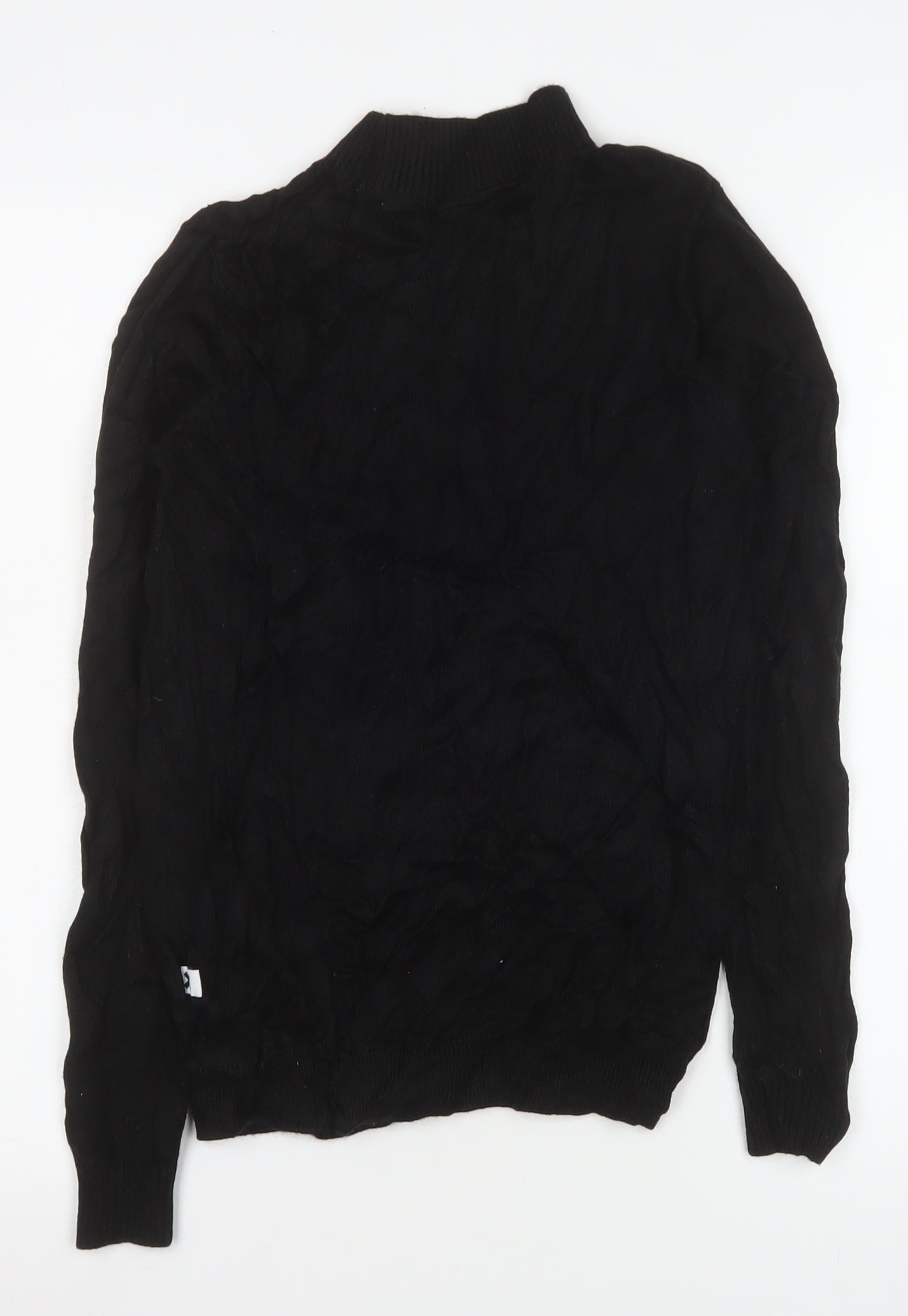 Womens UK Size 10 COLLUSION Black Basic Blouse
