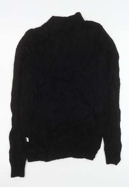 Womens UK Size 10 COLLUSION Black Basic Blouse