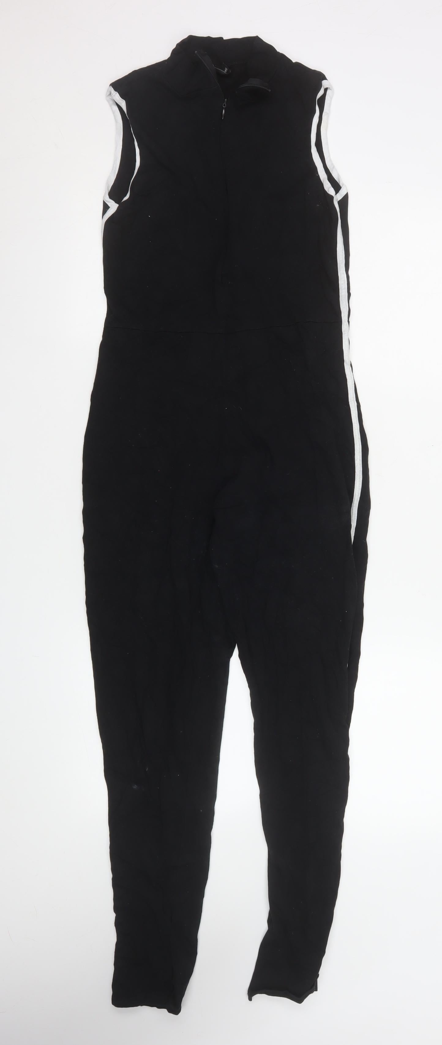 Womens UK Size 10 PRETTYLITTLETHING One-Piece Black Jumpsuit