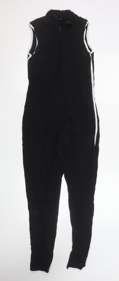 Womens UK Size 10 PRETTYLITTLETHING One-Piece Black Jumpsuit