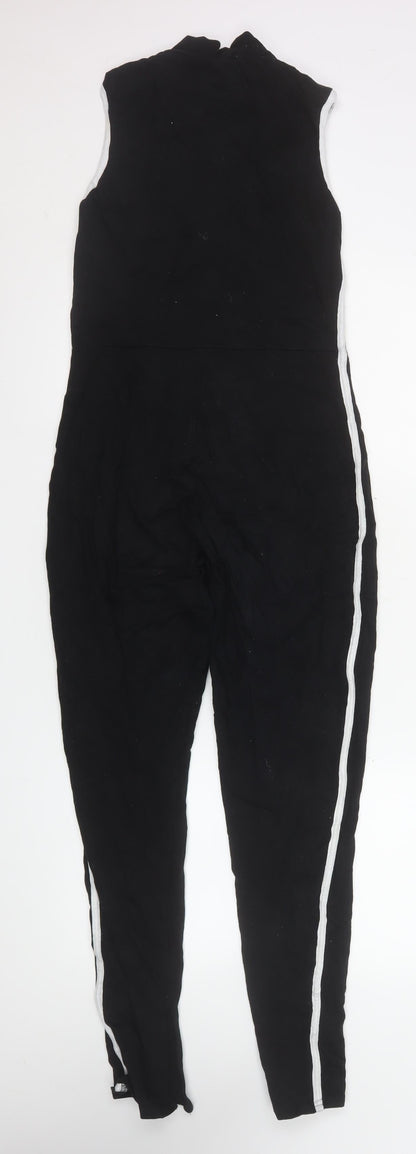 Womens UK Size 10 PRETTYLITTLETHING One-Piece Black Jumpsuit