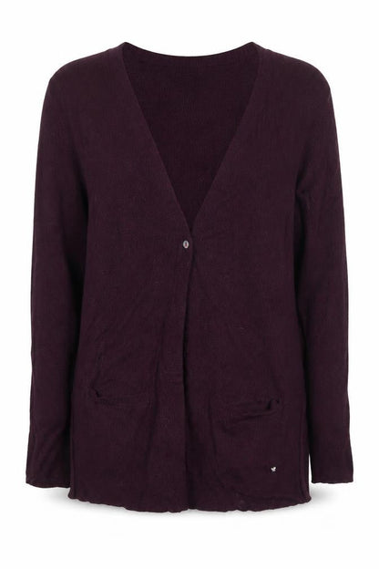 Womens UK Size 10 White Stuff Purple Cardigan Jumper