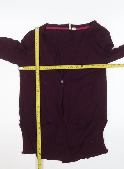 Womens UK Size 10 White Stuff Purple Cardigan Jumper