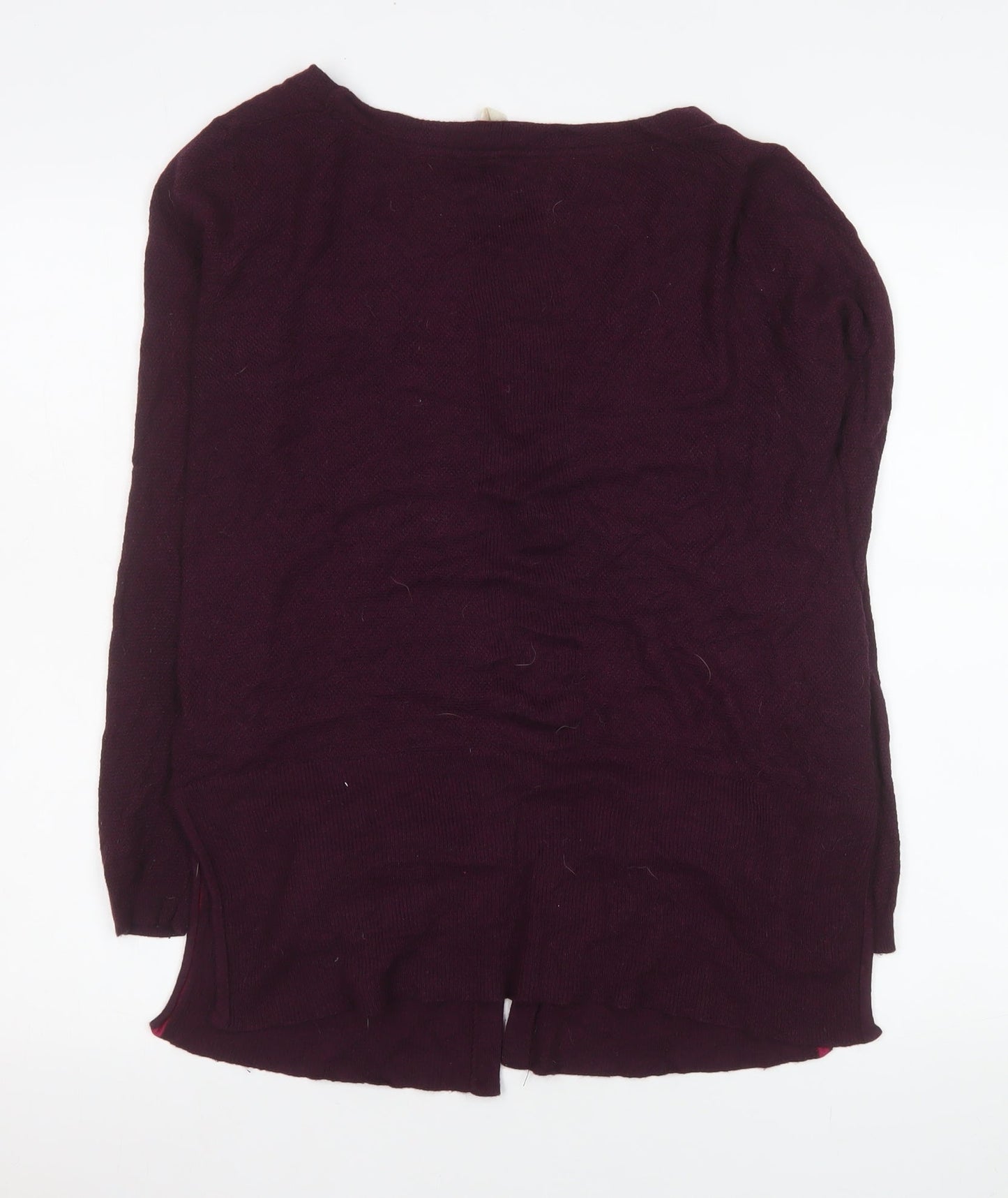 Womens UK Size 10 White Stuff Purple Cardigan Jumper