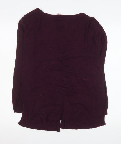 Womens UK Size 10 White Stuff Purple Cardigan Jumper