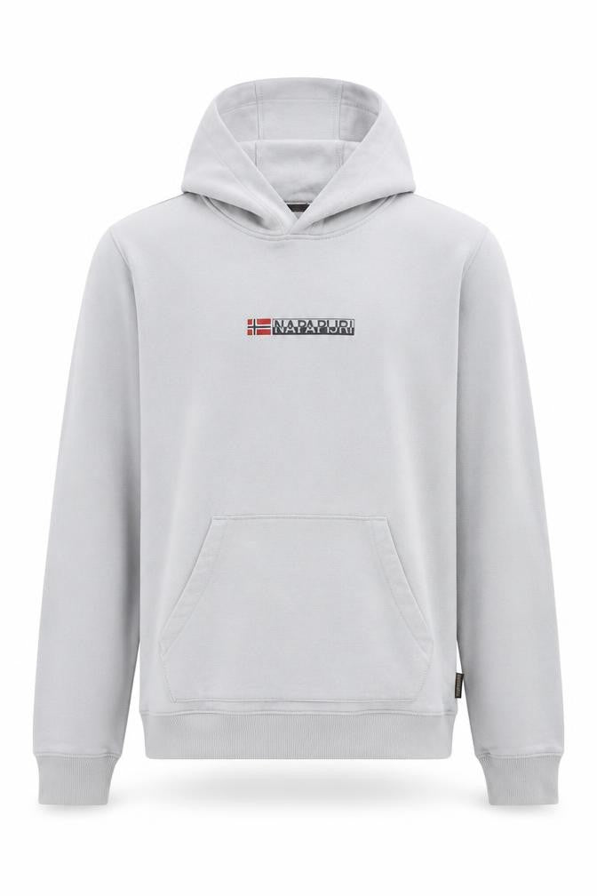 Mens UK Size S Napapijri Grey Pullover Hoodie
