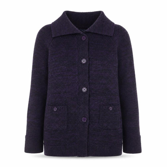 Womens UK Size M Sarah Hamilton Purple Cardigan Jumper