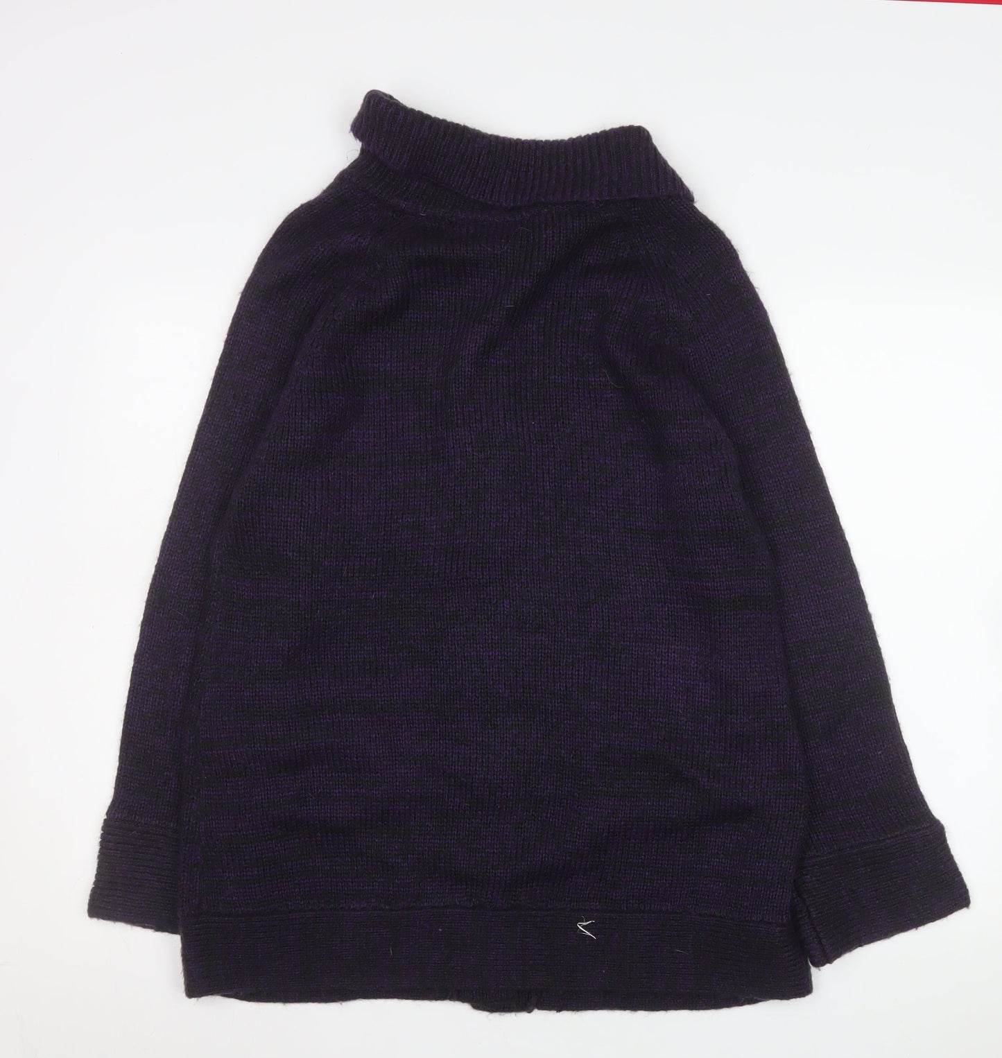 Womens UK Size M Sarah Hamilton Purple Cardigan Jumper